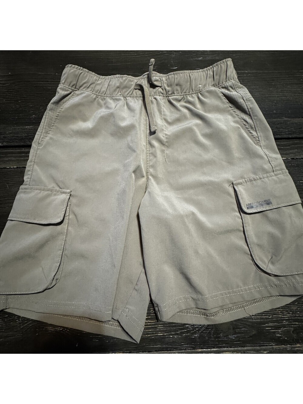 Abercrombie Kids Boys 13/14 YPB MotionTEK Cargo Athletic Shorts  Beige